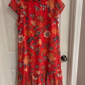 🍅FLYING TOMATO Floral Dress Size Large in EUC
